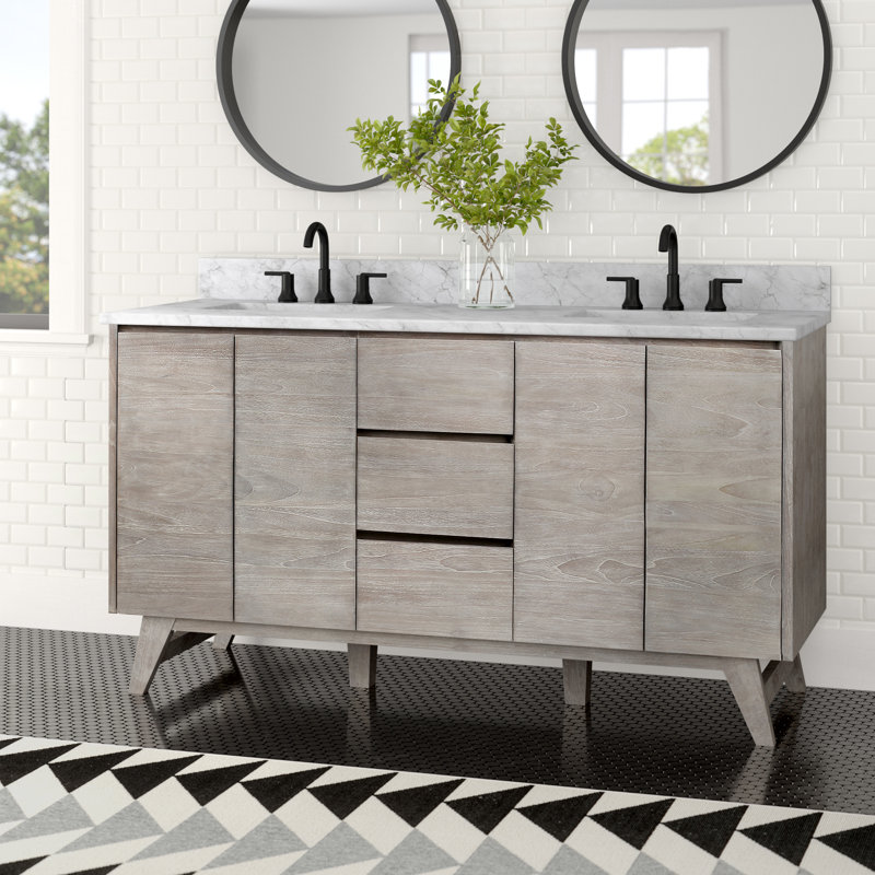 Jaylyn 61" Double Bathroom Vanity AllModern